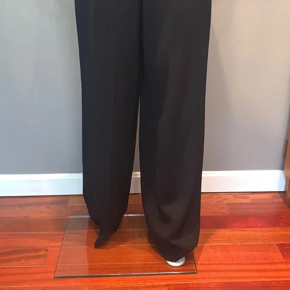 🖤 Akris Black Pleated Wide Leg Pants 🖤 - Picture 11 of 15